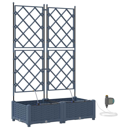 Vasos de Jardim Cinzeto 80 x 40 x 126 cm Aço