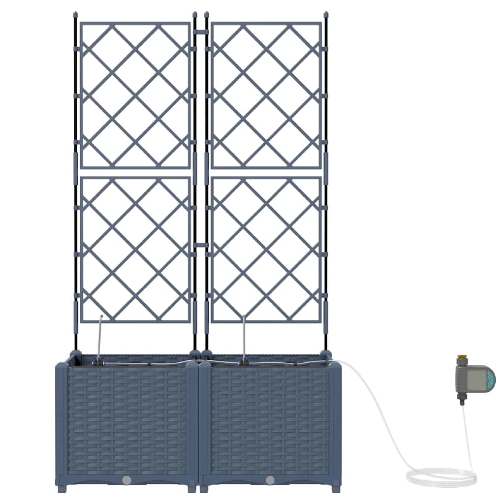 Vasos de Jardim Cinzeto 80 x 40 x 142 cm Aço