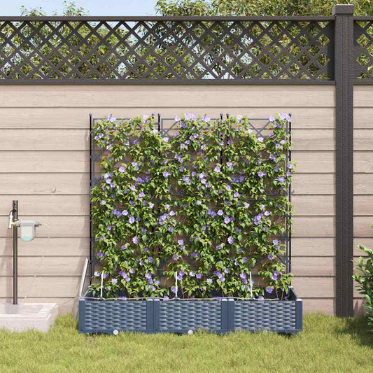 Vasos de Jardim Cinzeto 120 x 40 x 126 cm Aço