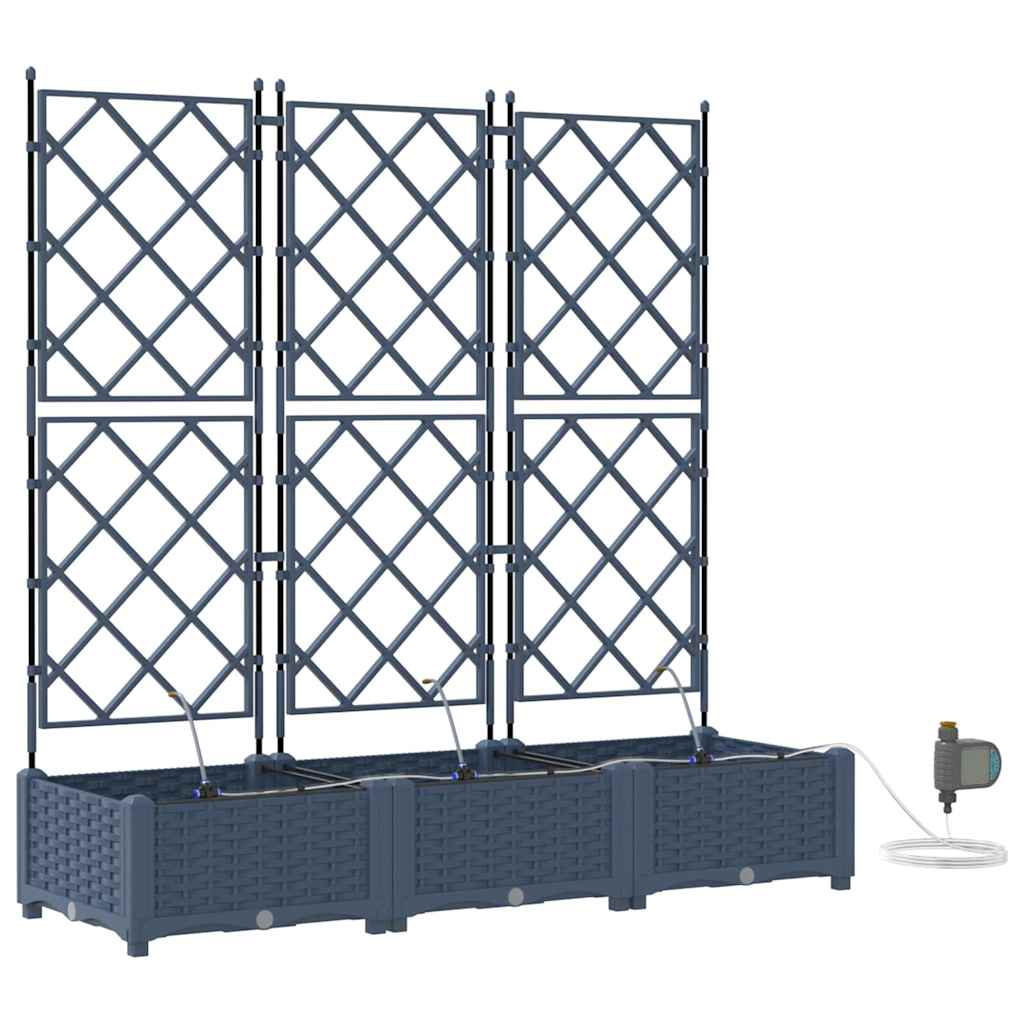Vasos de Jardim Cinzeto 120 x 40 x 126 cm Aço