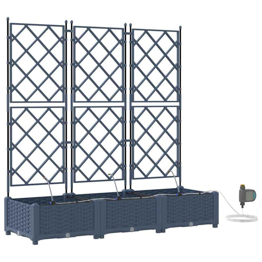 Vasos de Jardim Cinzeto 120 x 40 x 126 cm Aço