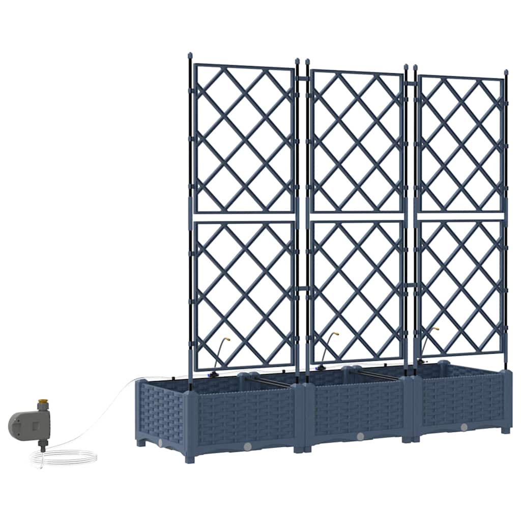 Vasos de Jardim Cinzeto 120 x 40 x 126 cm Aço