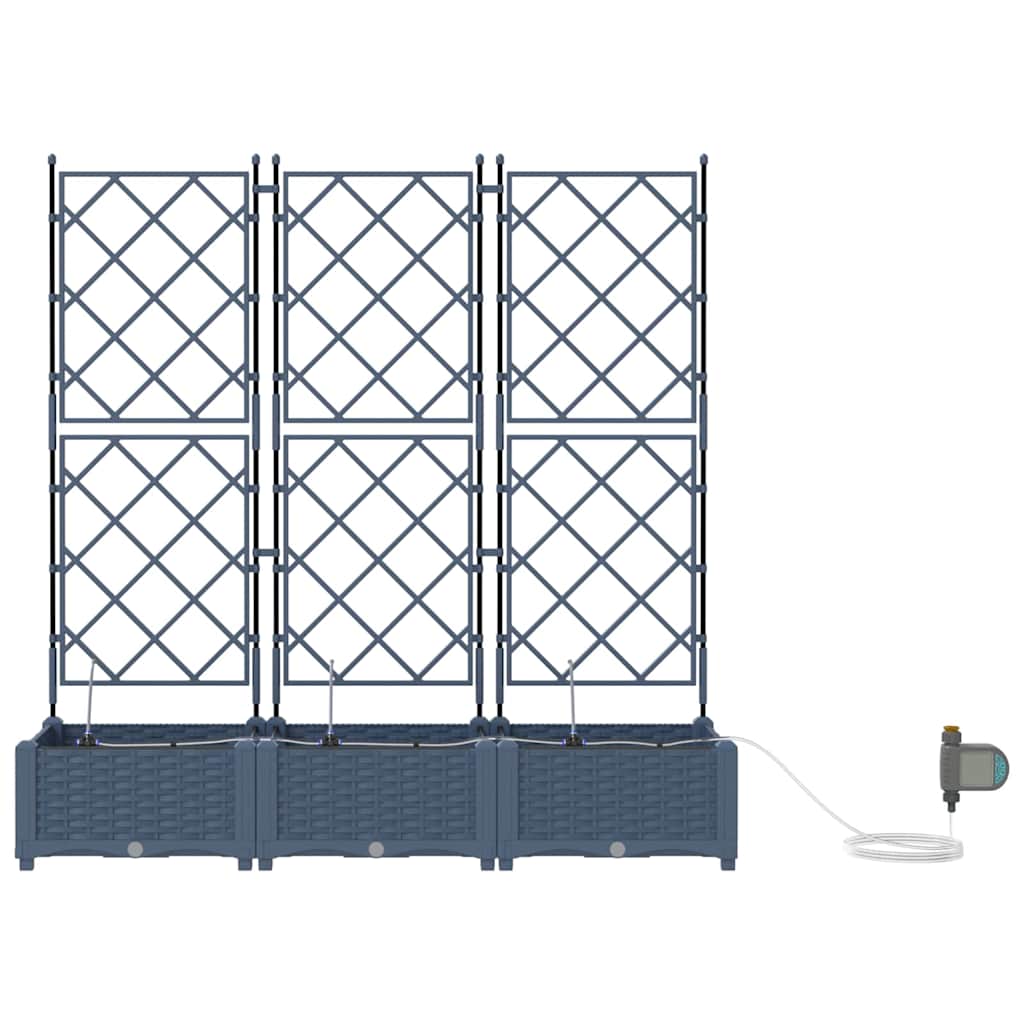 Vasos de Jardim Cinzeto 120 x 40 x 126 cm Aço