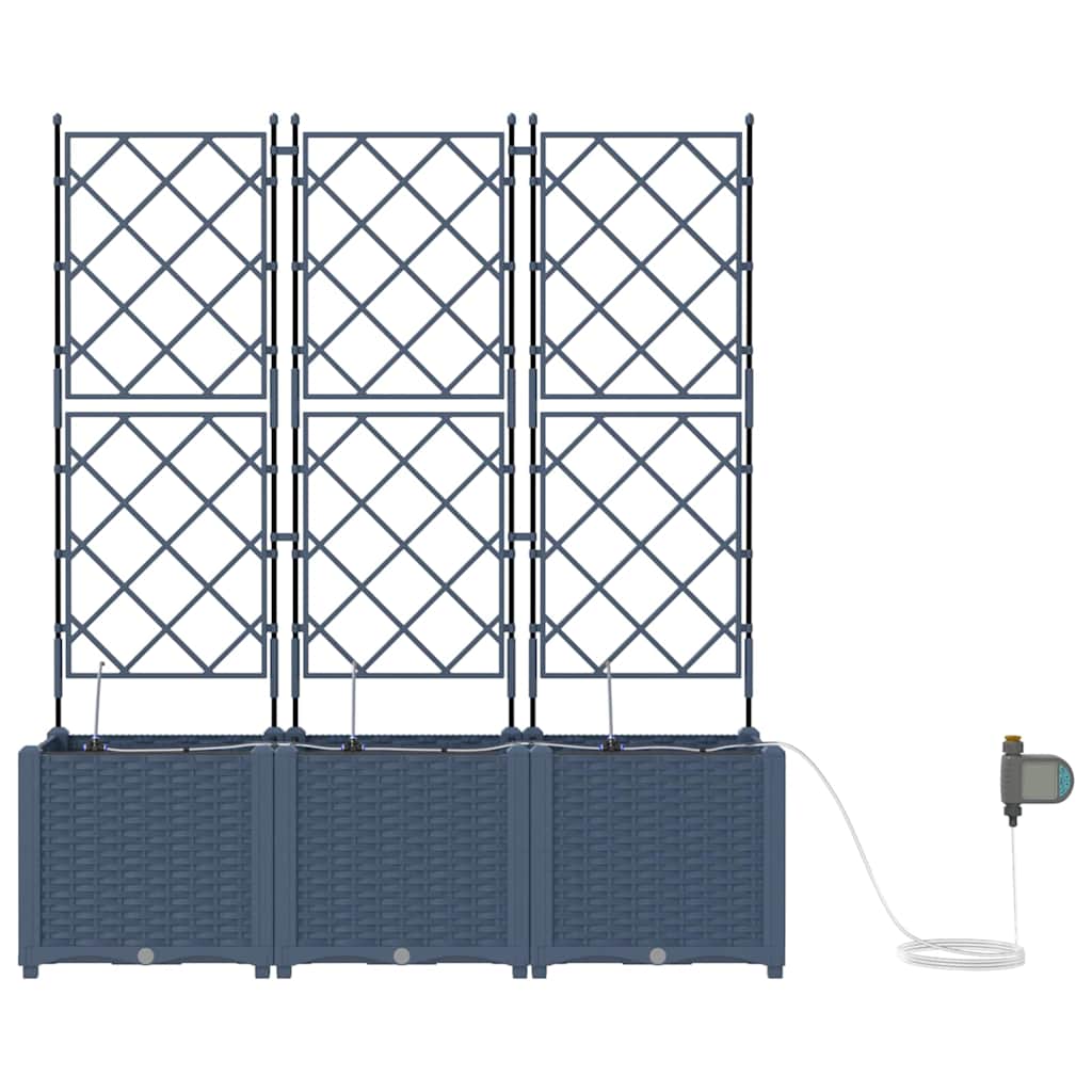 Vasos de Jardim Cinzeto 80 x 80 x 142 cm Aço