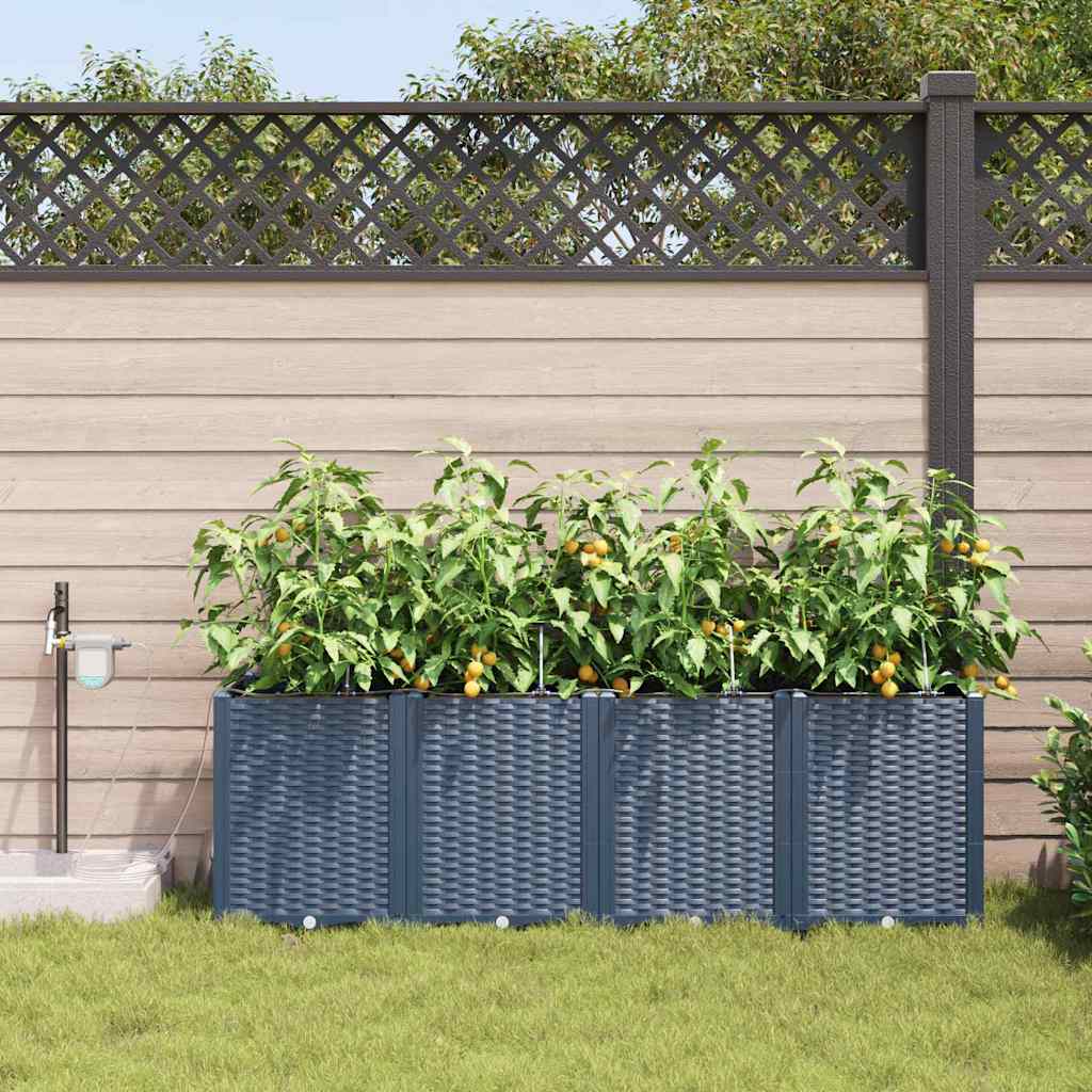 Vasos de Jardim Cinzeto 160 x 40 x 52 cm Aço