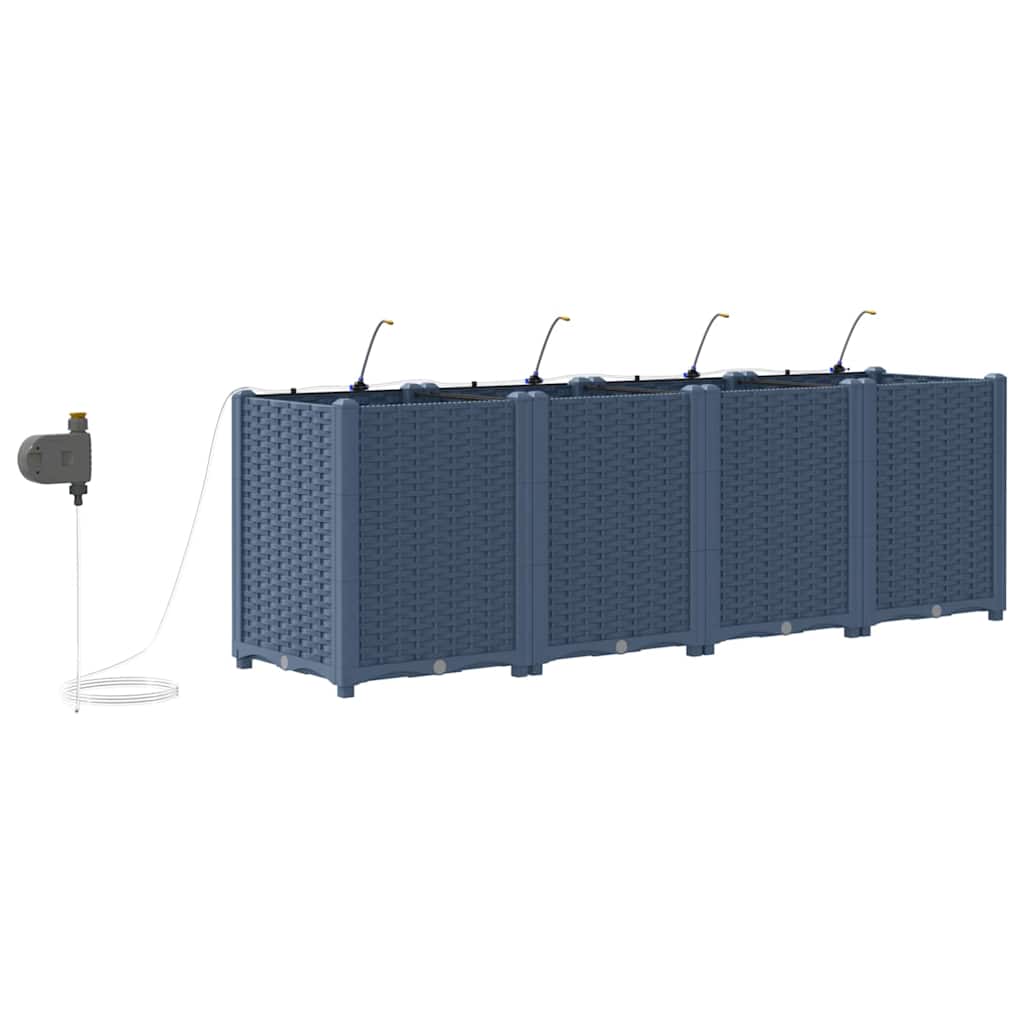 Vasos de Jardim Cinzeto 160 x 40 x 52 cm Aço