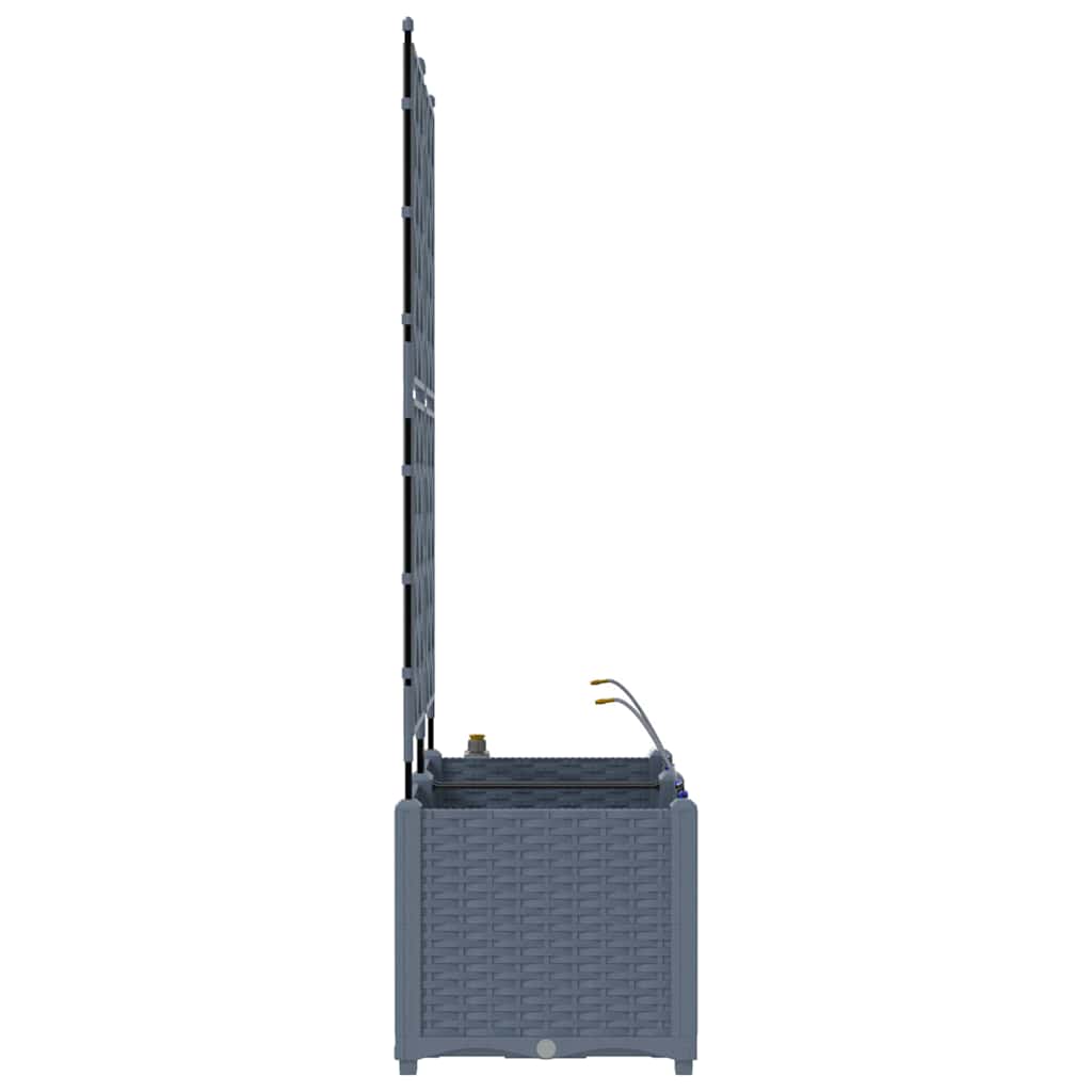 Vasos de Jardim Cinzento-claro 80 x 40 x 142 cm Aço