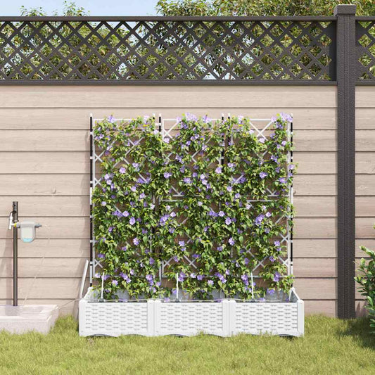 Vasos de Jardim Branco 120 x 40 x 126 cm Aço