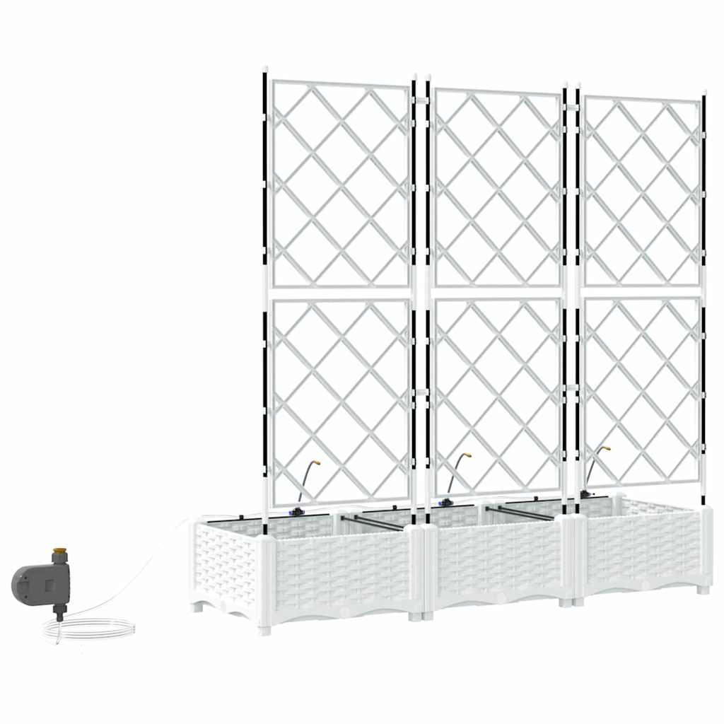 Vasos de Jardim Branco 120 x 40 x 126 cm Aço