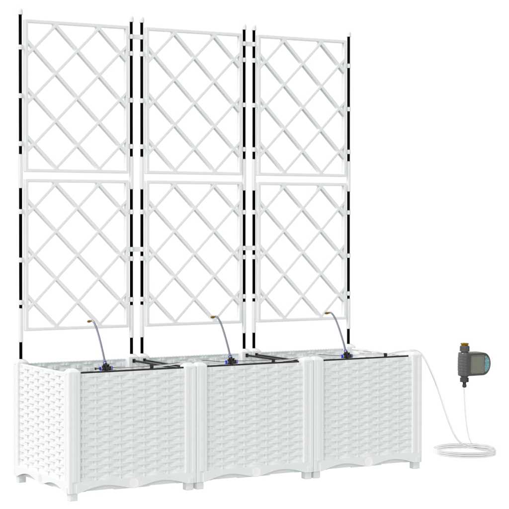 Vasos de Jardim Branco 120 x 40 x 142 cm Aço
