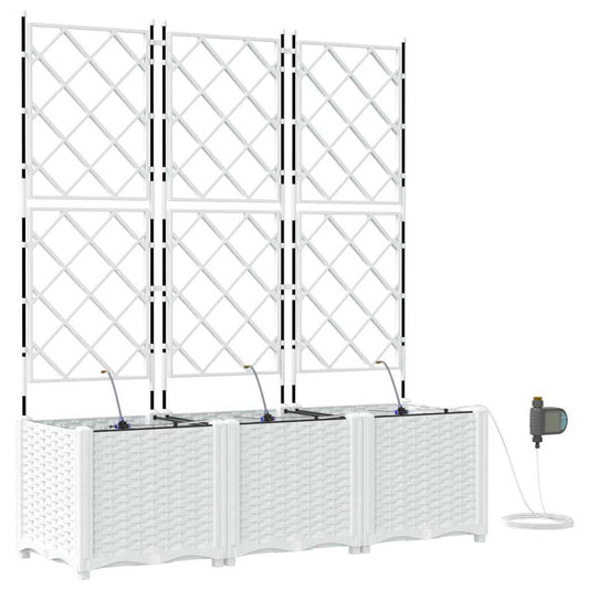 Vasos de Jardim Branco 120 x 40 x 142 cm Aço