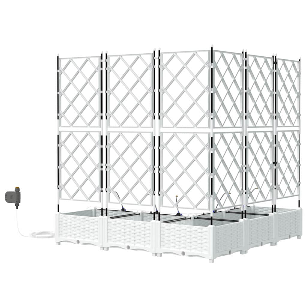 Vasos de Jardim Branco 120 x 120 x 126 cm Aço