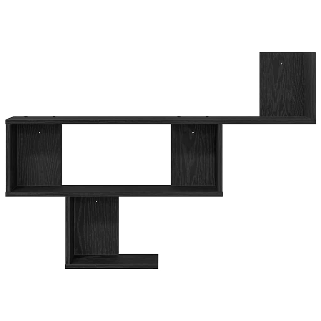 Prateleira de parede 100x15x70 cm deriv. madeira carvalho preto