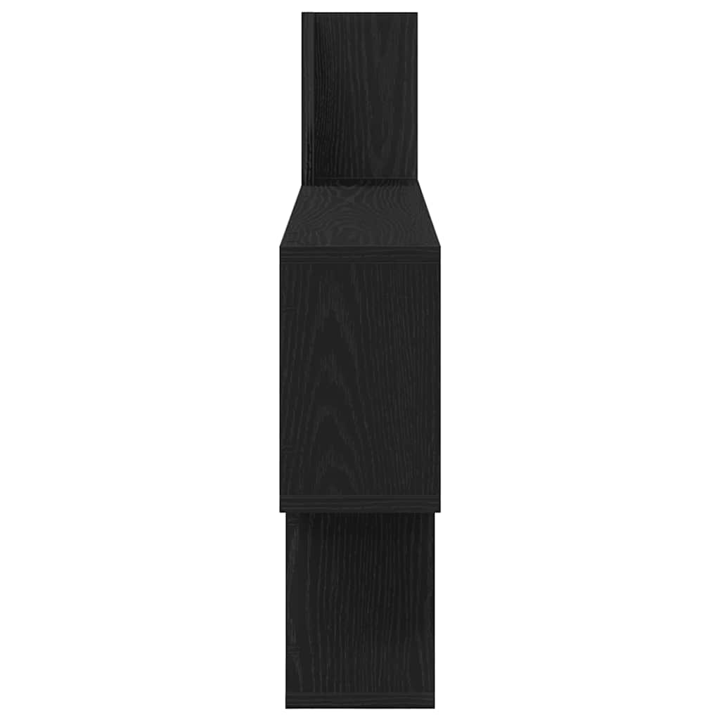 Prateleira de parede 100x15x70 cm deriv. madeira carvalho preto