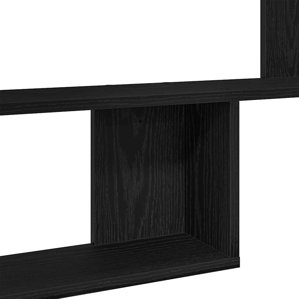 Prateleira de parede 100x15x70 cm deriv. madeira carvalho preto