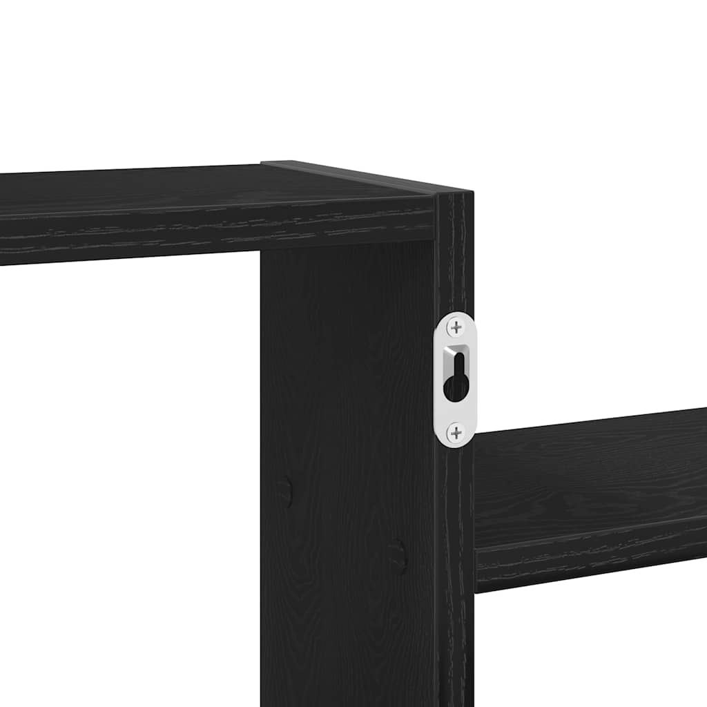 Prateleira de parede 104x15x49 cm deriv. madeira carvalho preto