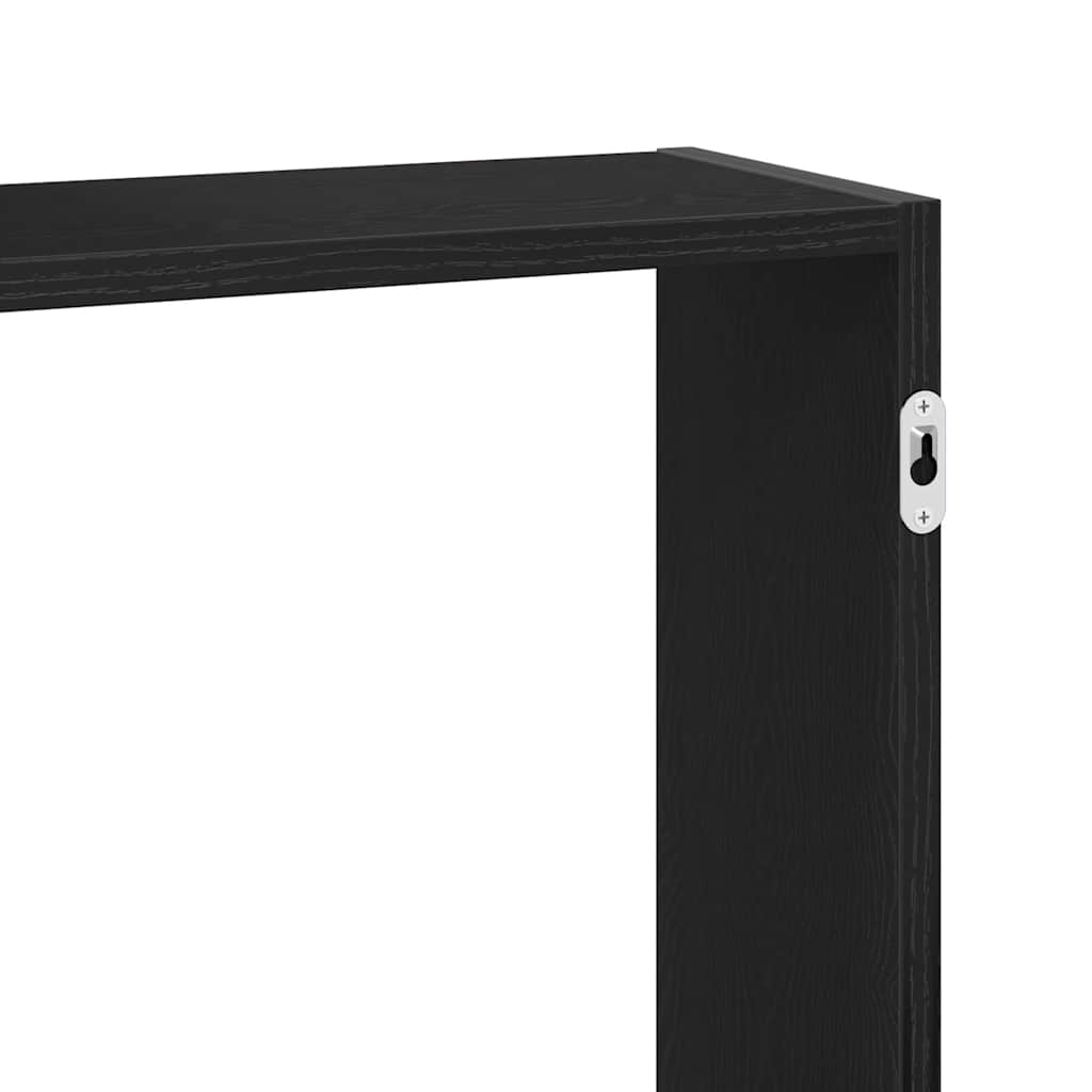 Prateleira de parede 159x18x65 cm deriv. madeira carvalho preto