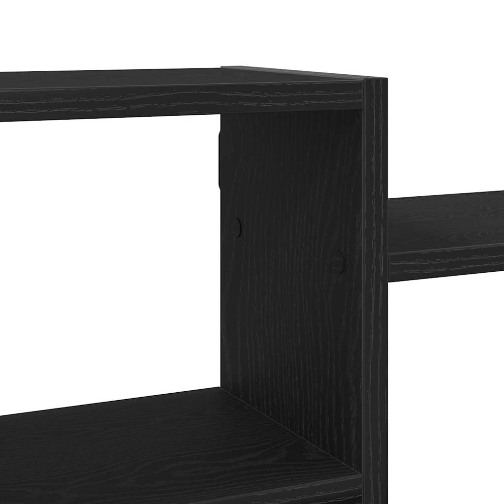 Prateleira de parede 129x18x42 cm deriv. madeira carvalho preto