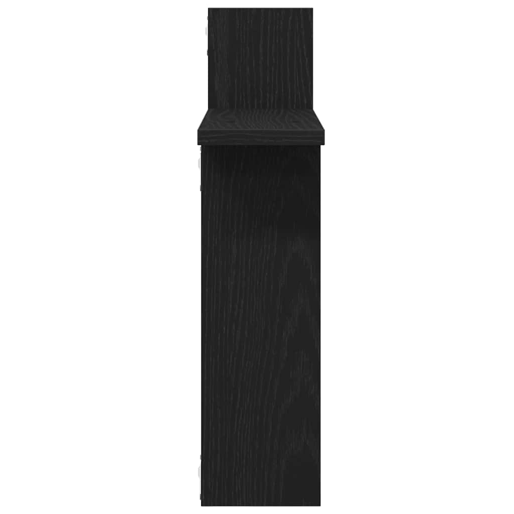 Estantes de parede 2 pcs 50x12x50 cm carvalho preto