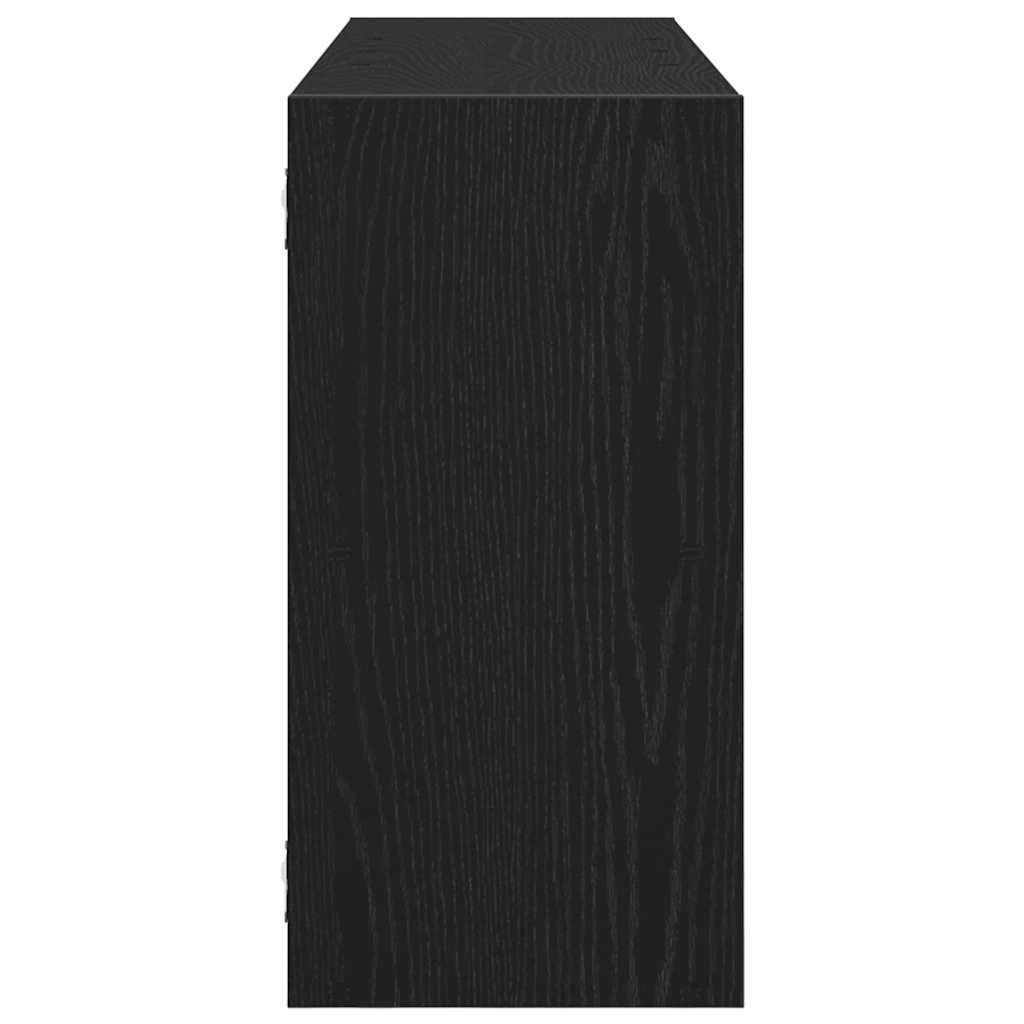 Prateleira de parede 100x25x50 cm deriv. madeira carvalho preto