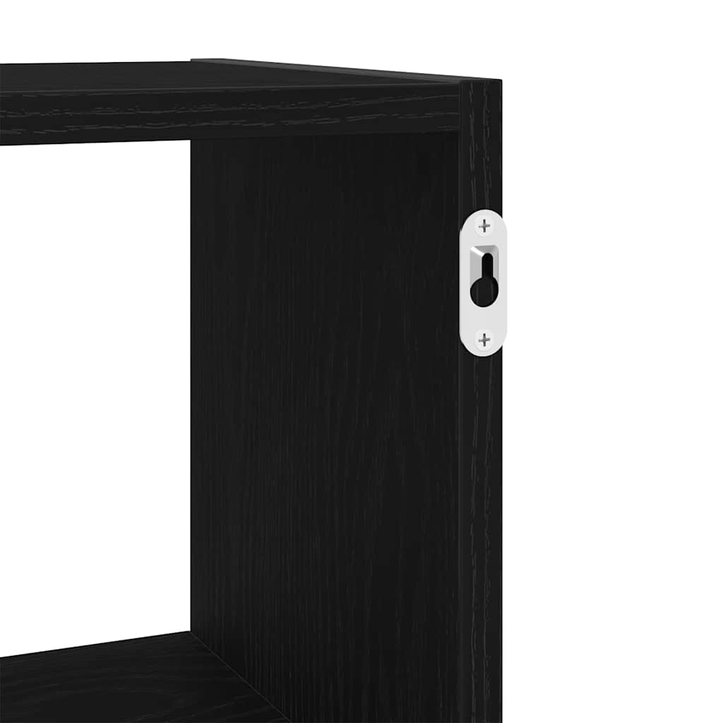 Prateleira de parede 100x25x50 cm deriv. madeira carvalho preto