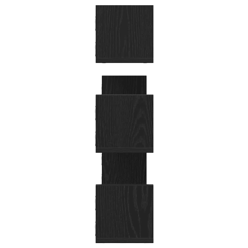 Prateleiras de parede 3 pcs deriv. de madeira carvalho preto