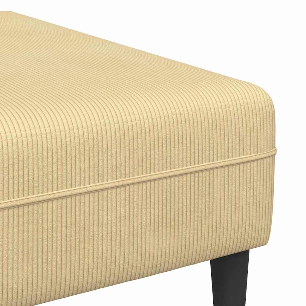 Sofá de Tecido com almofada Cinza Verde Tecido de veludo côtelé