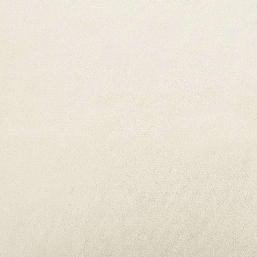 Cadeira Relaxante Giratória Creme 63 x 75 x 76 cm Veludo