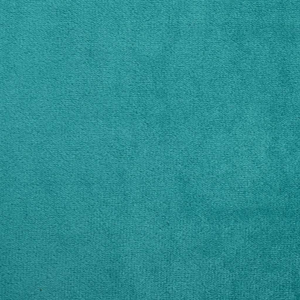 Cadeira Relaxante Giratória Turquesa 63 x 75 x 76 cm Veludo