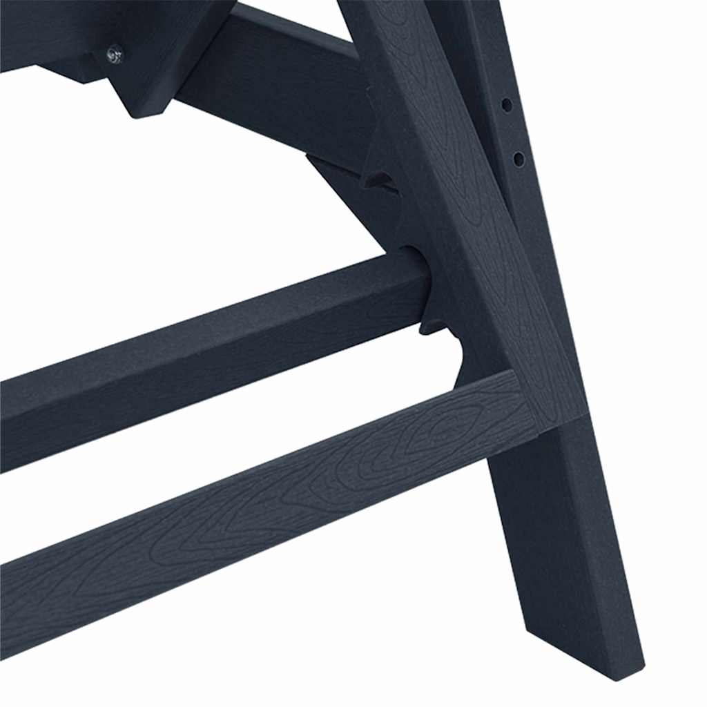 Móveis de Lounge para Jardim 2-pessoa 2 pcs Azul-marinho