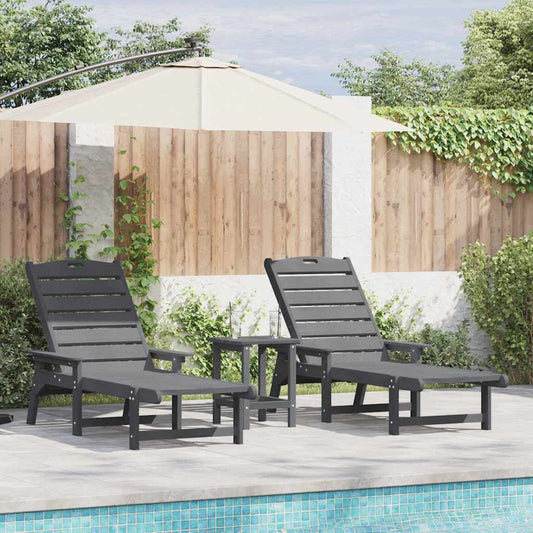 Móveis de Lounge para Jardim 2-pessoa 2 pcs Cinzento-claro