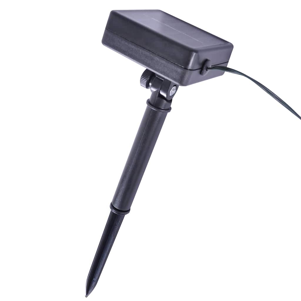 Bolas artificiais de buxo com luzes LED 2 pcs verde 20 cm