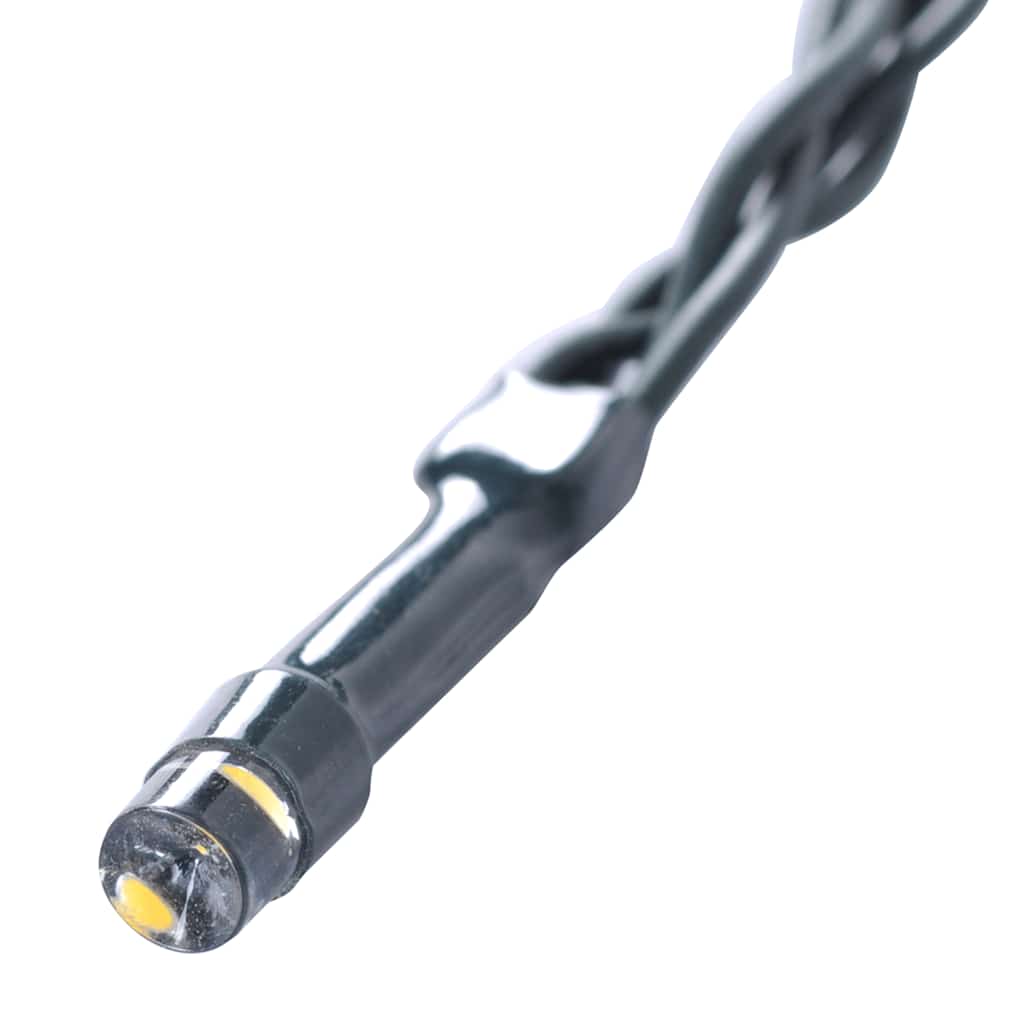 Bolas artificiais de buxo com luzes LED 4 pcs verde 12 cm
