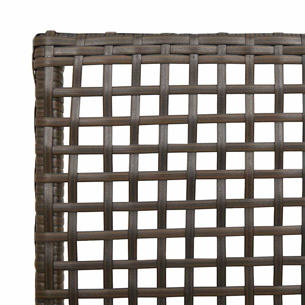 Cadeira de Jardim 2 pcs Castanho 53 x 60 x 85cm vime PE