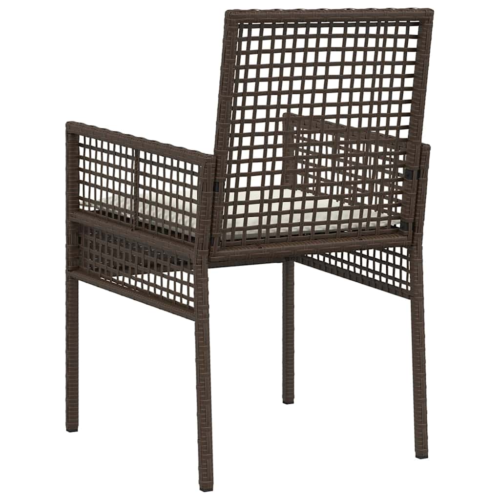 Cadeira de Jardim 2 pcs Castanho 53 x 60 x 85cm vime PE