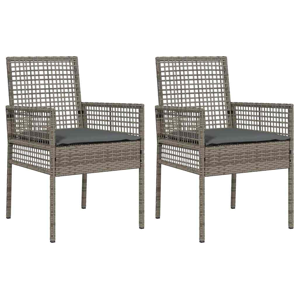 Cadeira de Jardim 2 pcs Cinzeto 53 x 60 x 85cm vime PE