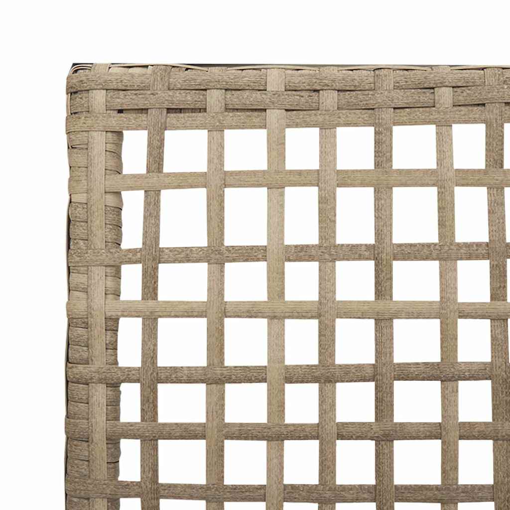 Cadeira de Jardim 2 pcs Bege 53 x 60 x 85cm vime PE
