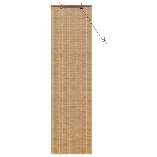 Estores de rolo com cortinas Manual Castanho 60 x 220 cm Bambu