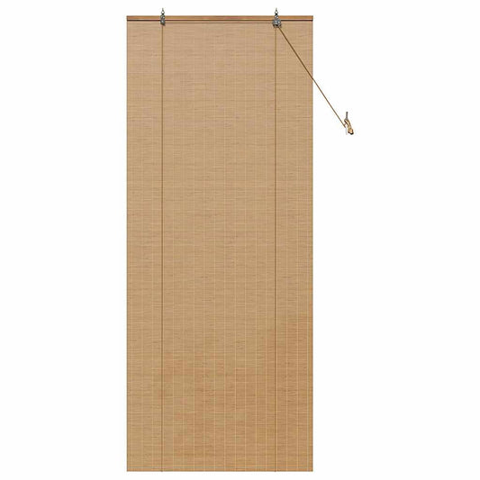 Estores de rolo com cortinas Manual Castanho 90 x 220 cm Bambu