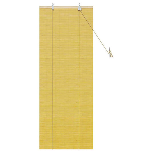 Estores de rolo com cortinas Manual Amarelo 60 x 160 cm Bambu