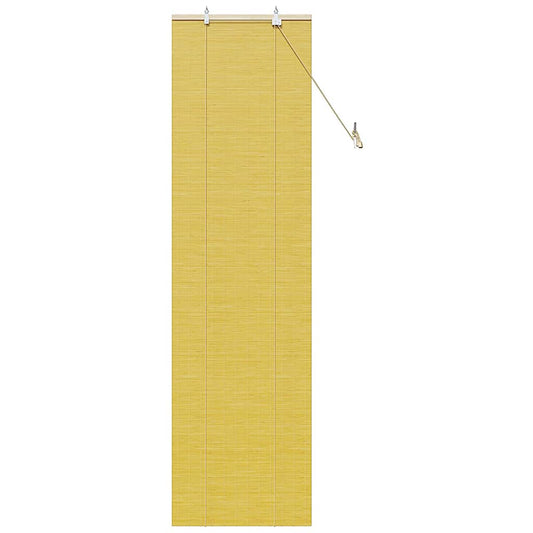 Estores de rolo com cortinas Manual Amarelo 60 x 220 cm Bambu