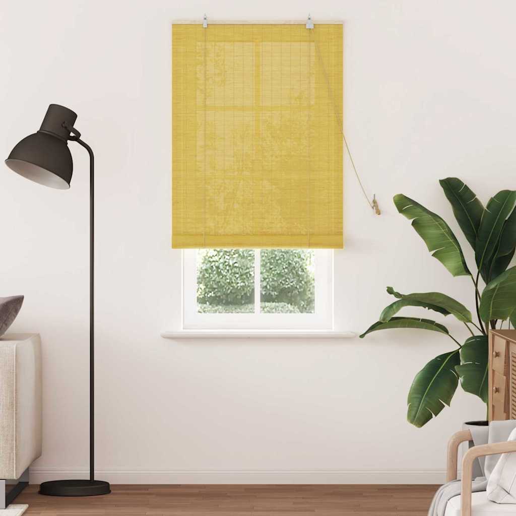 Persianas e Sombras de Janela Outros Manual Amarelo Bambu