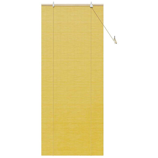 Estores de rolo com cortinas Manual Amarelo 90 x 220 cm Bambu