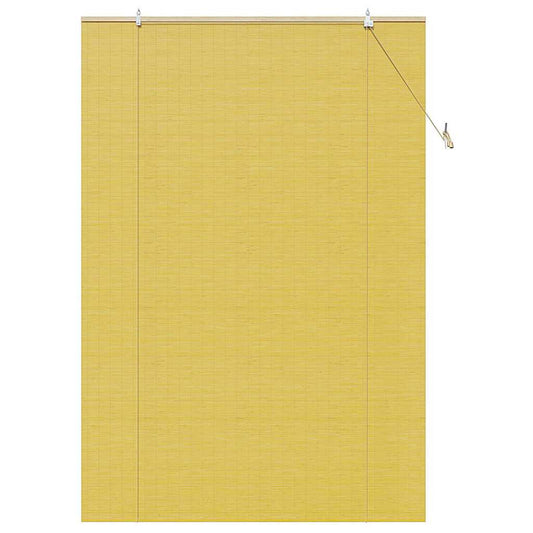 Estores de rolo com cortinas Manual Amarelo 150 x 220 cm Bambu