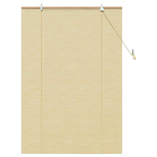 Estores de rolo com cortinas Manual Natura 110 x 160 cm Bambu