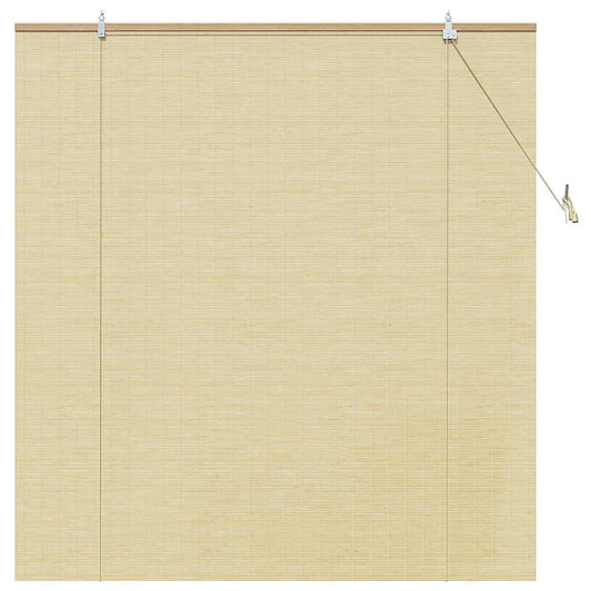 Estores de rolo com cortinas Manual Natura 150 x 160 cm Bambu