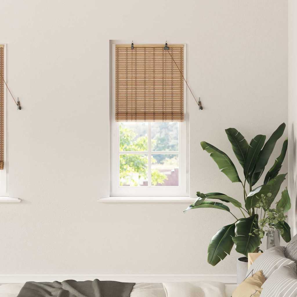 Estores de rolo Outros Manual Marrom Claro 60 x 220 cm Bambu
