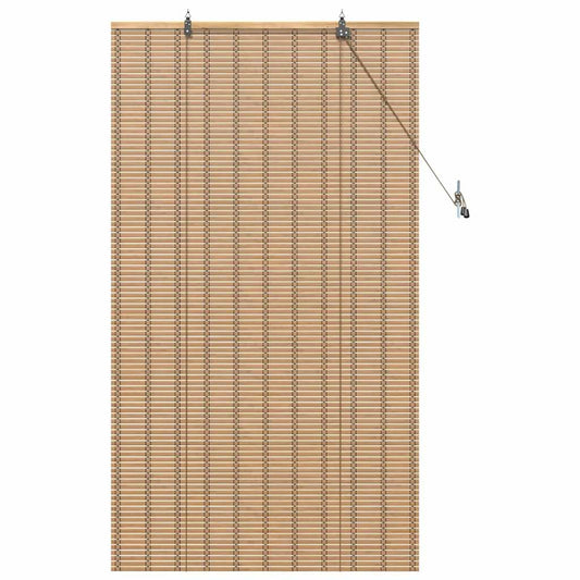 Estores de rolo com cortinas Manual Natura 80 x 160 cm Bambu