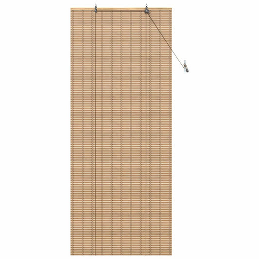 Estores de rolo com cortinas Manual Natura 90 x 220 cm Bambu