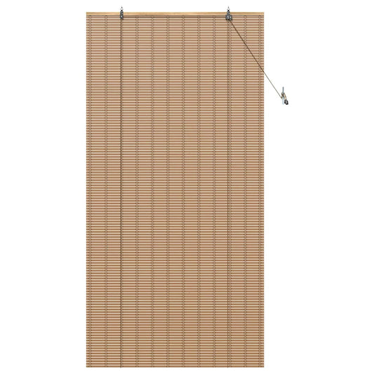 Estores de rolo com cortinas Manual Natura 100 x 220 cm Bambu